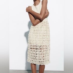 Zara Cream Midi Dress
